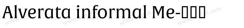 Alverata informal Me字体转换